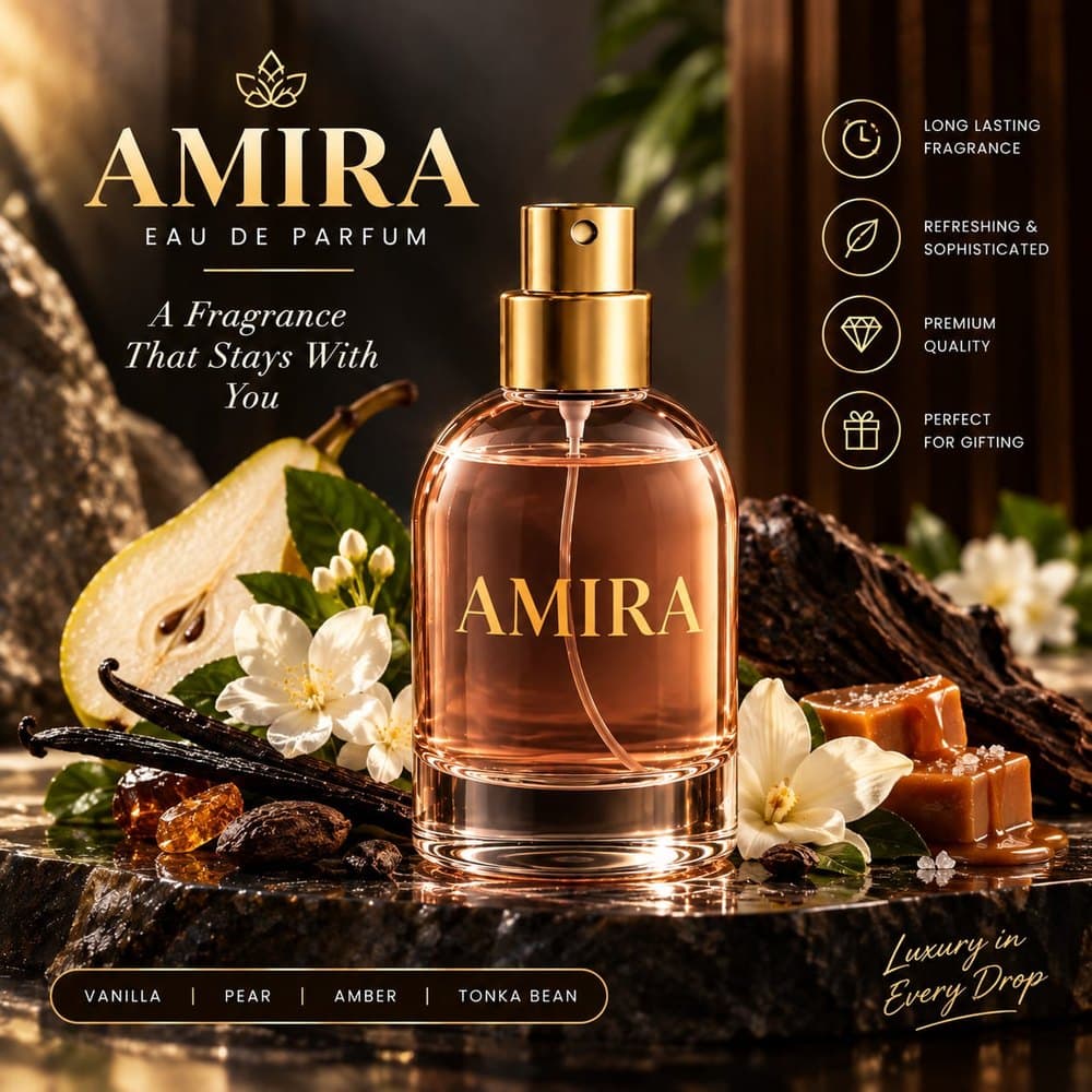 Amira Vanilla, Pear & Amber Eau de Parfum
